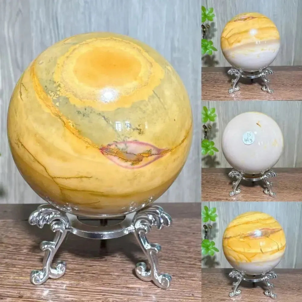 Mookaite Jasper Natural Sphere-Spheres-Ali-Mookaite-411g 6.8cm-Crystal Destiny