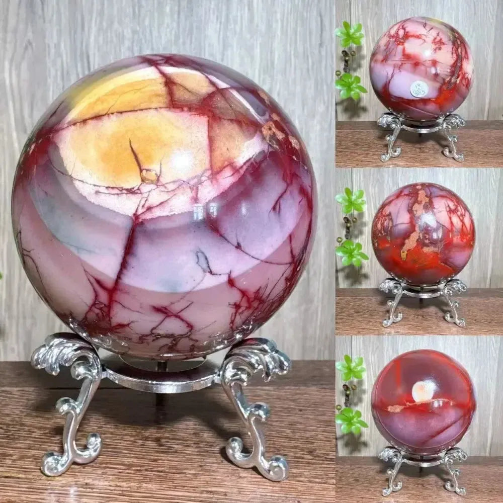 Mookaite Jasper Natural Sphere-Spheres-Ali-Mookaite-800g 8.4cm-Crystal Destiny