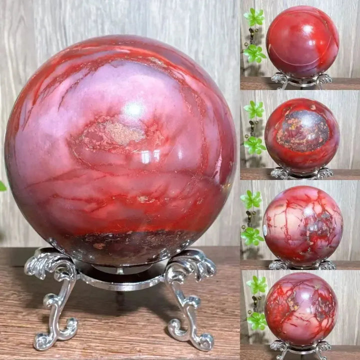 Mookaite Jasper Natural Sphere-Spheres-Ali-Mookaite-819g 8.4cm-Crystal Destiny