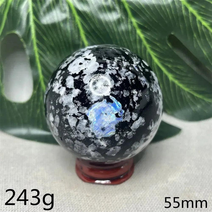Moonstone Black Tourmaline Crystal Sphere