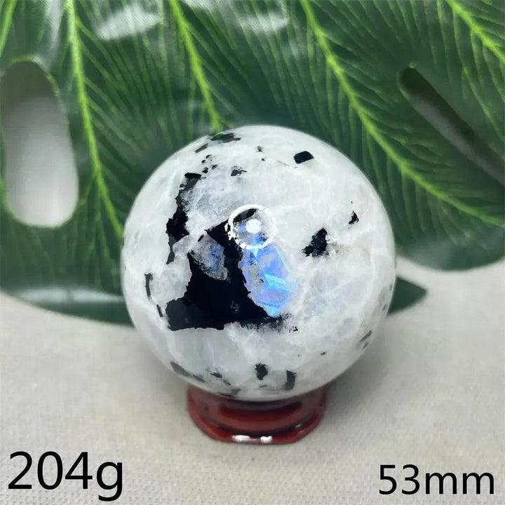 Moonstone Black Tourmaline Crystal Sphere