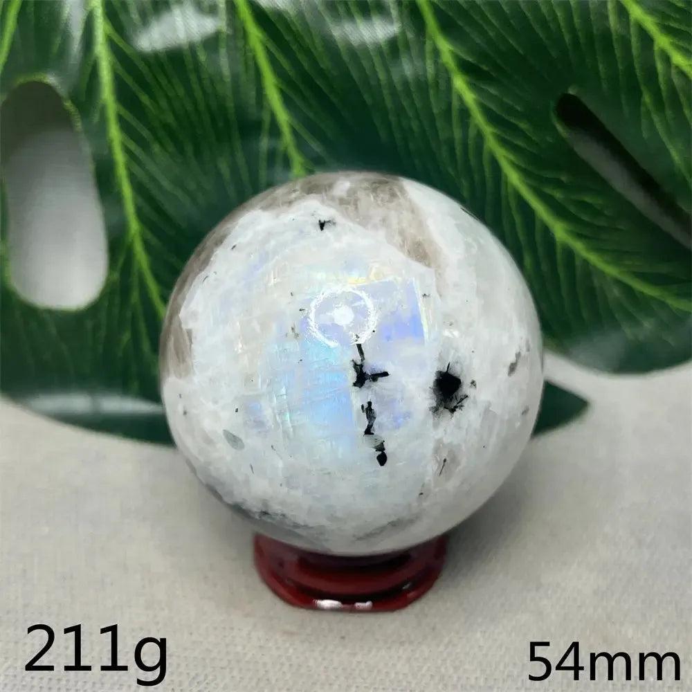 Moonstone Black Tourmaline Crystal Sphere