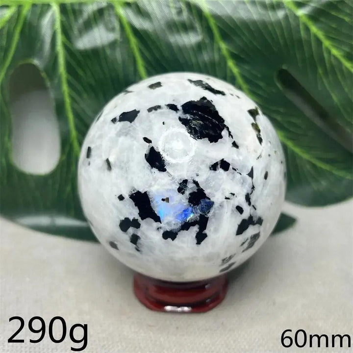 Moonstone Black Tourmaline Crystal Sphere