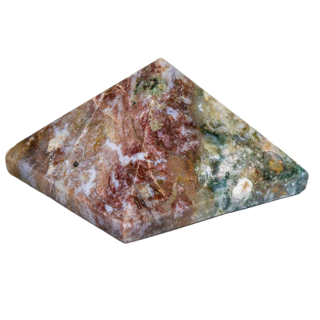 Moss Agate Pyramid 3.5 Inch 448g