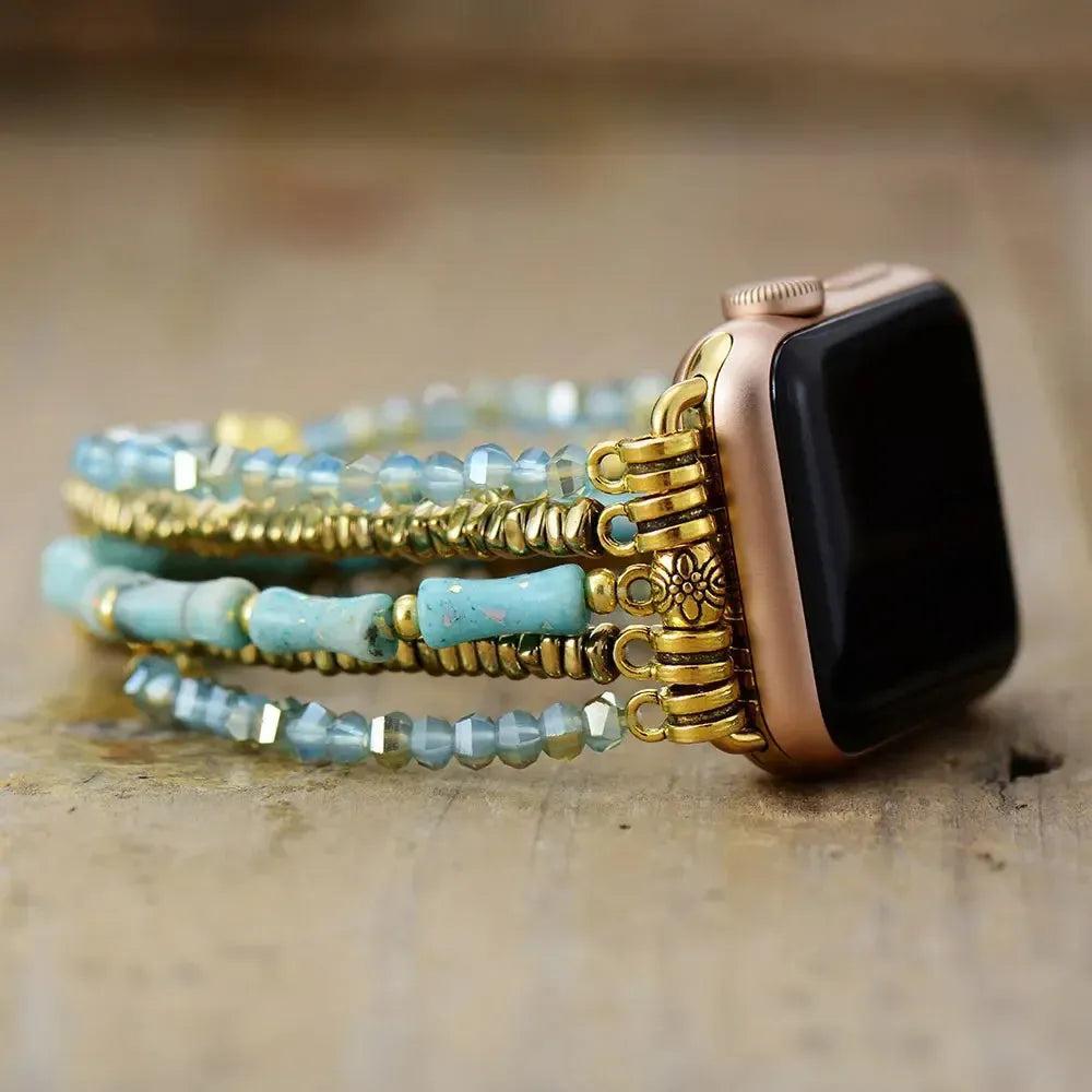 Multi-Layer Crystal Beaded Apple iWatch Band