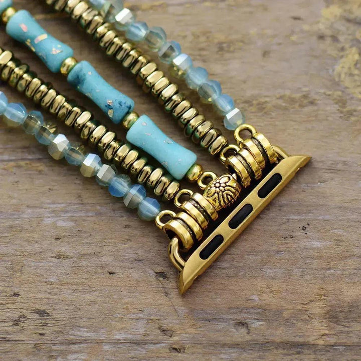 Multi-Layer Crystal Beaded Apple iWatch Band