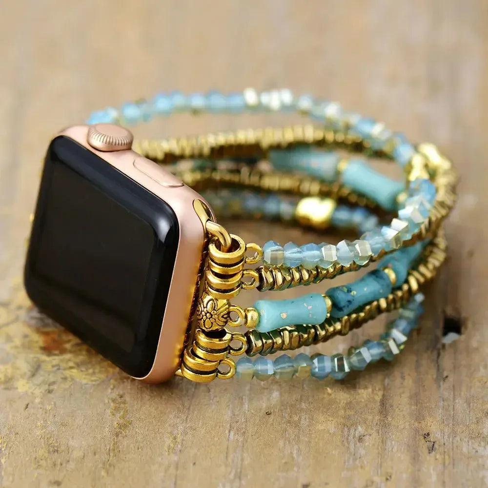 Multi-Layer Crystal Beaded Apple iWatch Band