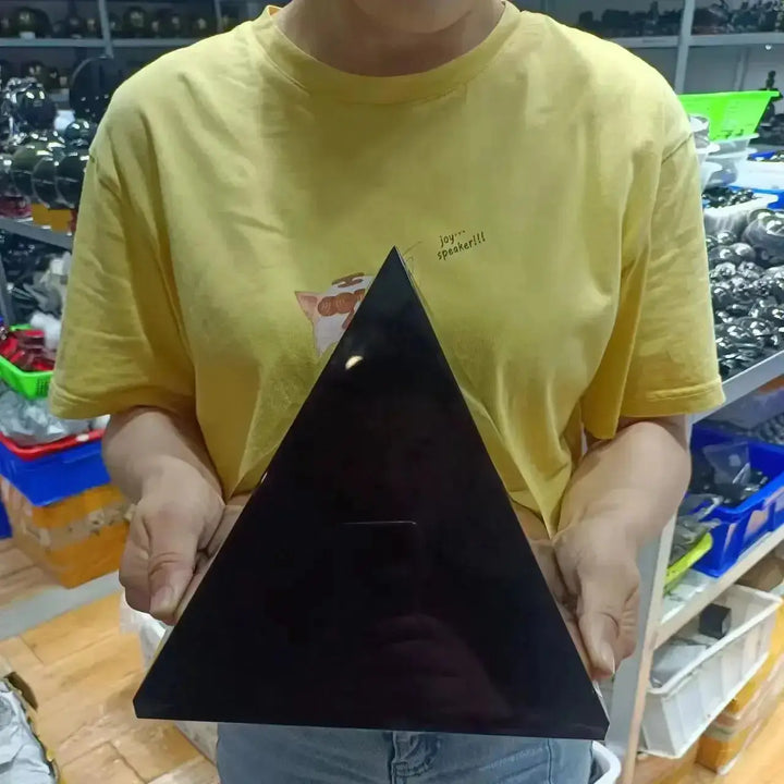 Natural Black Tourmaline Crystal Pyramids-Pyramids-Ali-Black Tourmaline-40mm about 50g-Crystal Destiny