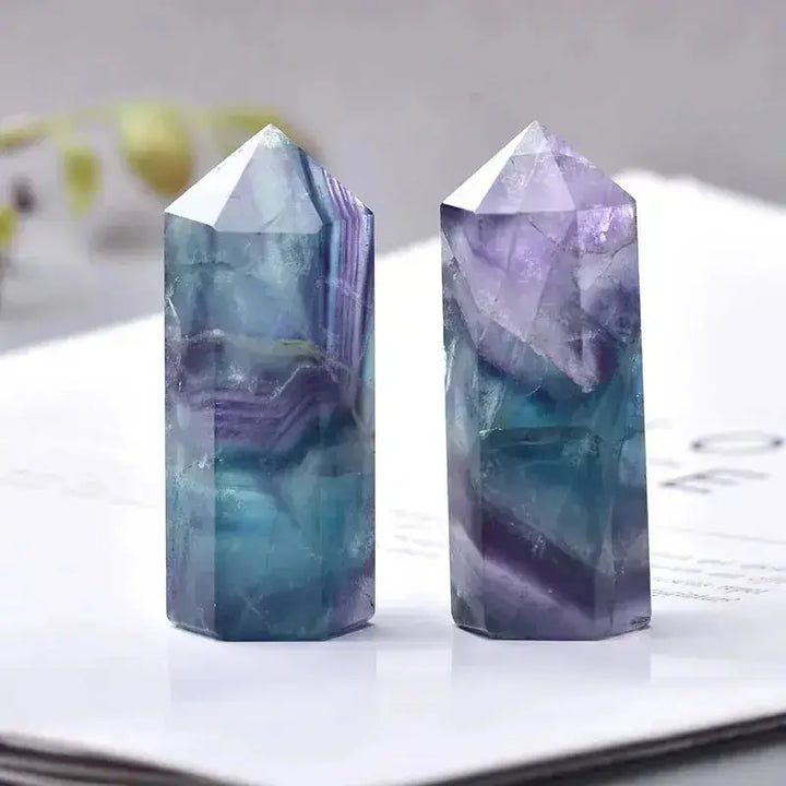 Natural Crystal Towers In 36 Materials 70-80mm-Towers-Ali-Fluorite-70-80mm-Crystal Destiny