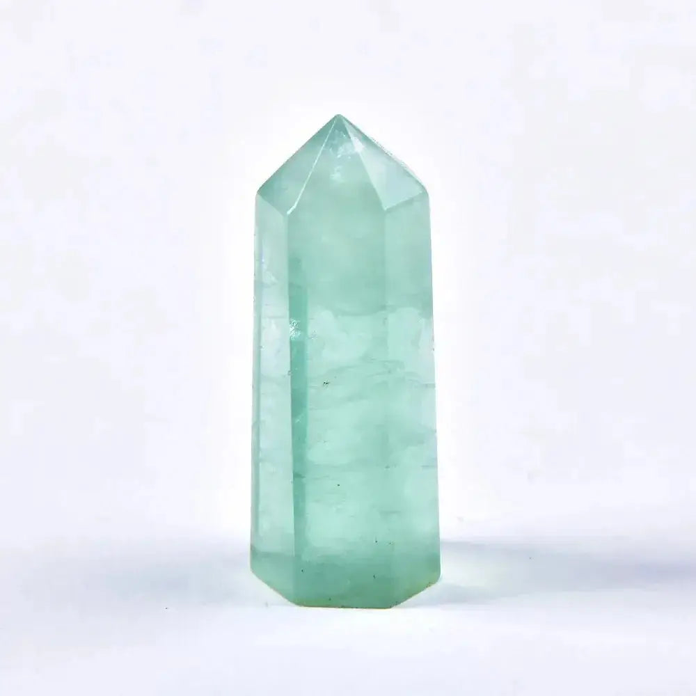Natural Crystal Towers In 36 Materials 70-80mm-Towers-Ali-Green Fluorite-70-80mm-Crystal Destiny