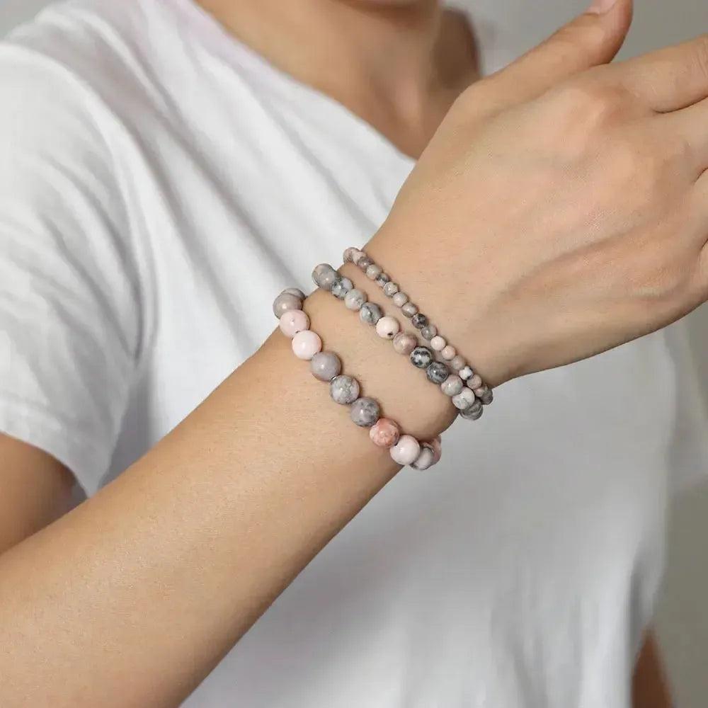 Natural Crystals Beaded Bracelet Sets 3-Piece