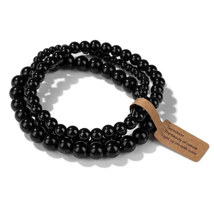 Natural Crystals Beaded Bracelet Sets 3-Piece