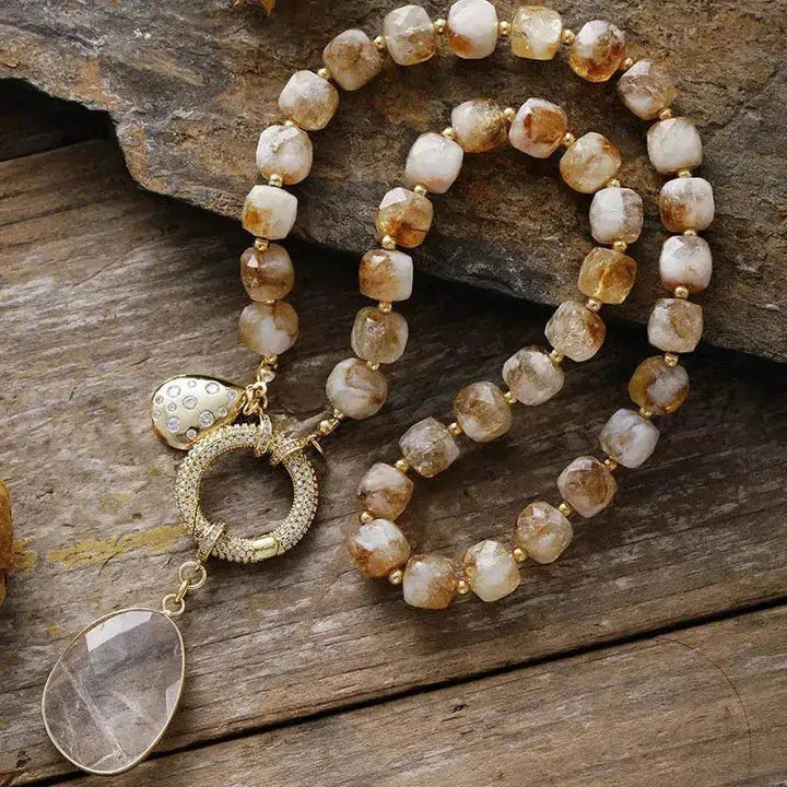 Natural Crystals Pendant Necklaces