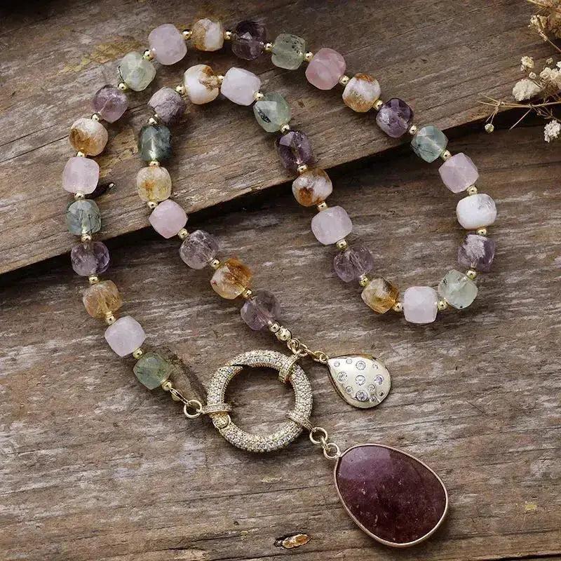Natural Crystals Pendant Necklaces