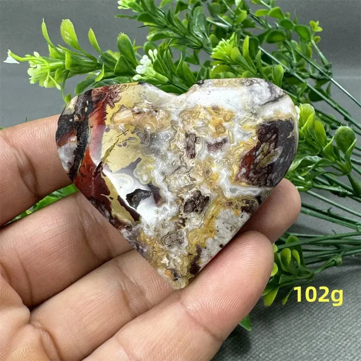 Natural Gemstone Mexican Agate Love Home Garden Decoration Reiki Meditation Treatment Chakra Witchcraft Energy Stone-Crystal Destiny-102g 1-Crystal Destiny
