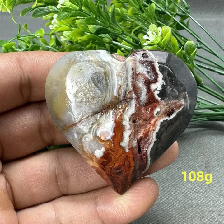 Natural Gemstone Mexican Agate Love Home Garden Decoration Reiki Meditation Treatment Chakra Witchcraft Energy Stone-Crystal Destiny-108g 1-Crystal Destiny