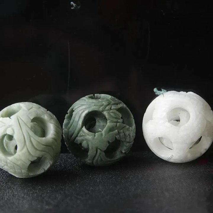 Where Winds Meet Neon Egg Colorable Natural Jade Lucky Linglong Ball Role Playing Accessories Game Related Gifts Home Decor