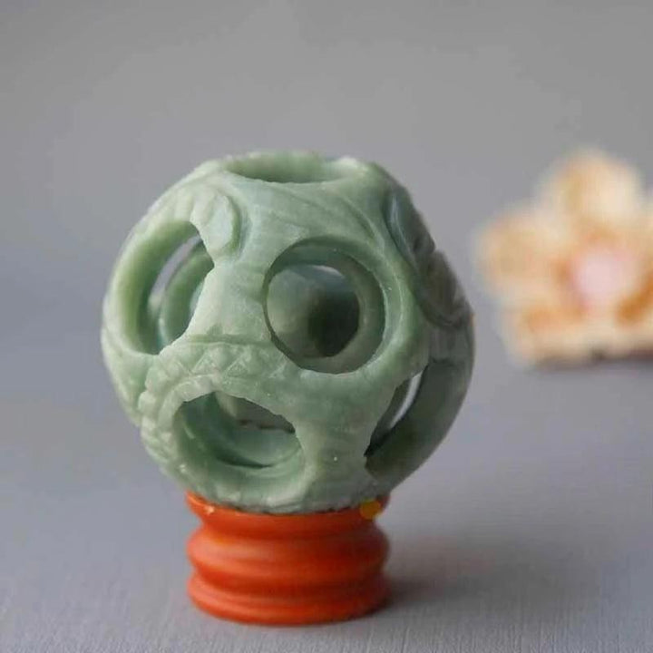 Where Winds Meet Neon Egg Colorable Natural Jade Lucky Linglong Ball Role Playing Accessories Game Related Gifts Home Decor