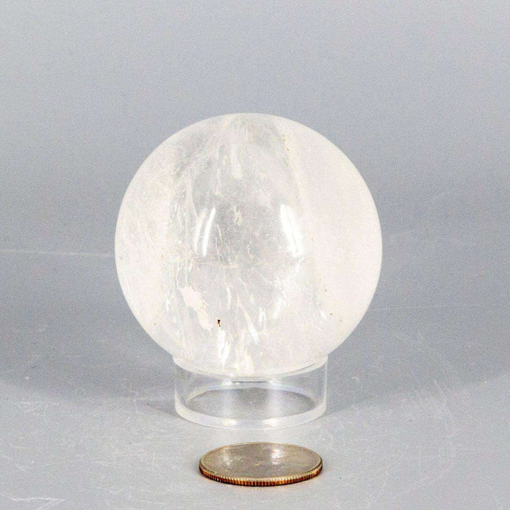 Natural Quartz Sphere Master Healer 53-55mm-Spheres-Crystal Destiny-Quartz-226g - 55mm Diameter-Crystal Destiny
