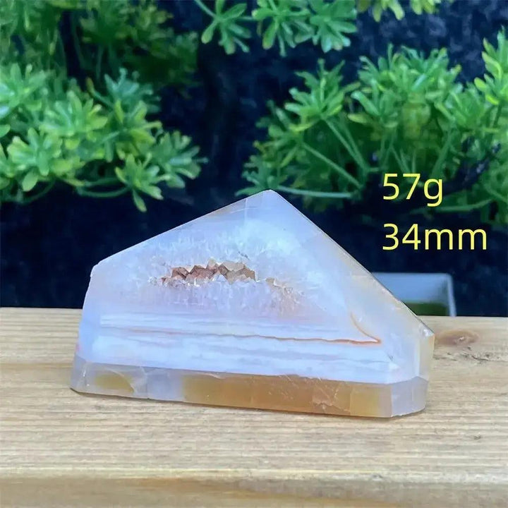 Natural Red Agate Geode Tower Exact Pick 34-80mm