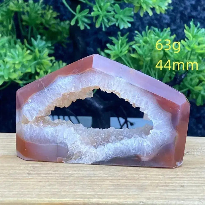 Natural Red Agate Geode Tower Exact Pick 34-80mm