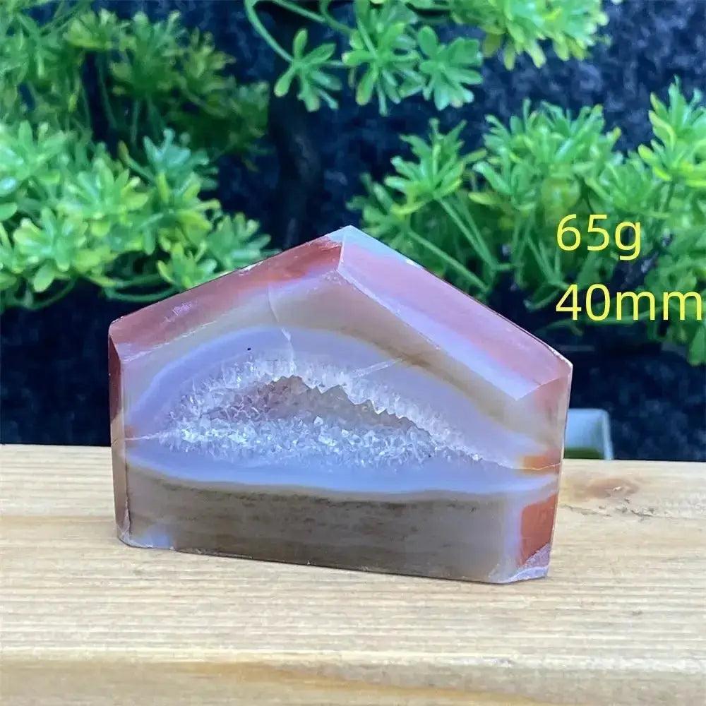 Natural Red Agate Geode Tower Exact Pick 34-80mm