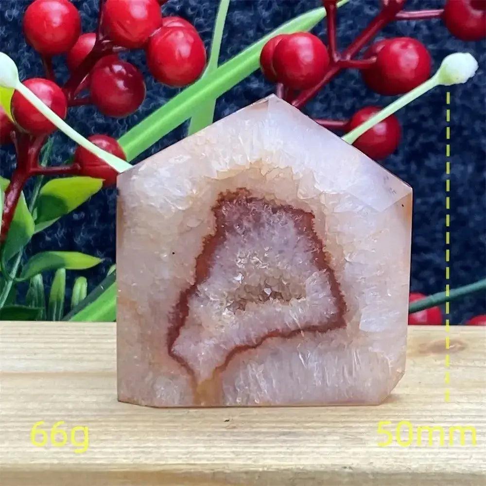 Natural Red Agate Geode Tower Exact Pick 34-80mm