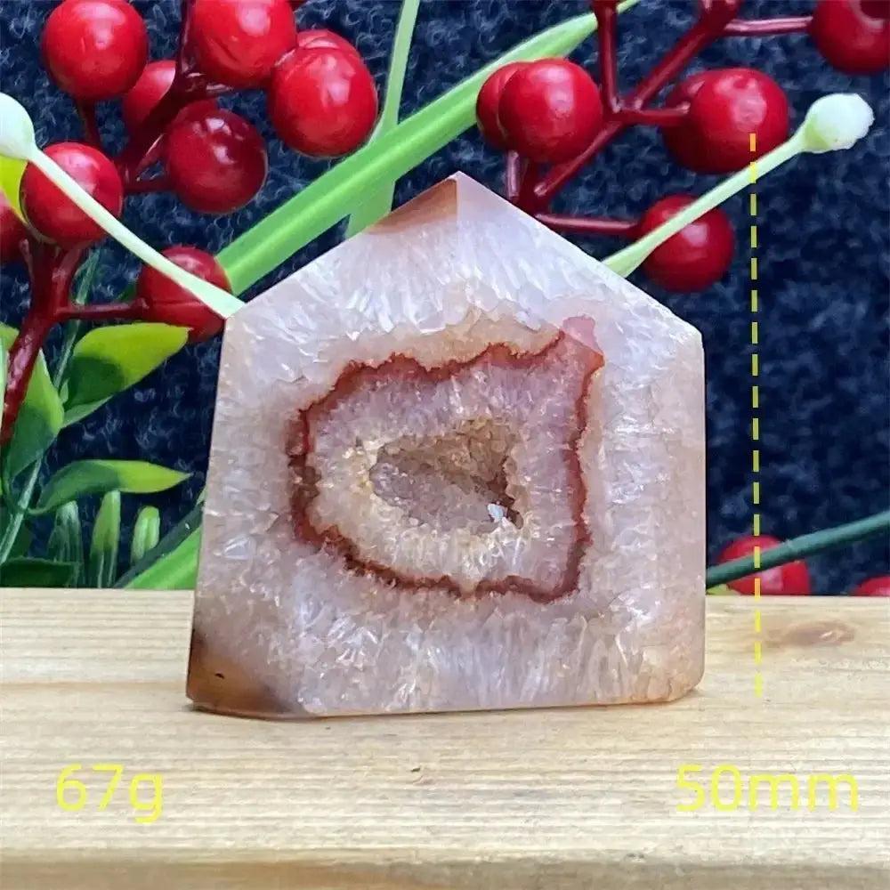 Natural Red Agate Geode Tower Exact Pick 34-80mm