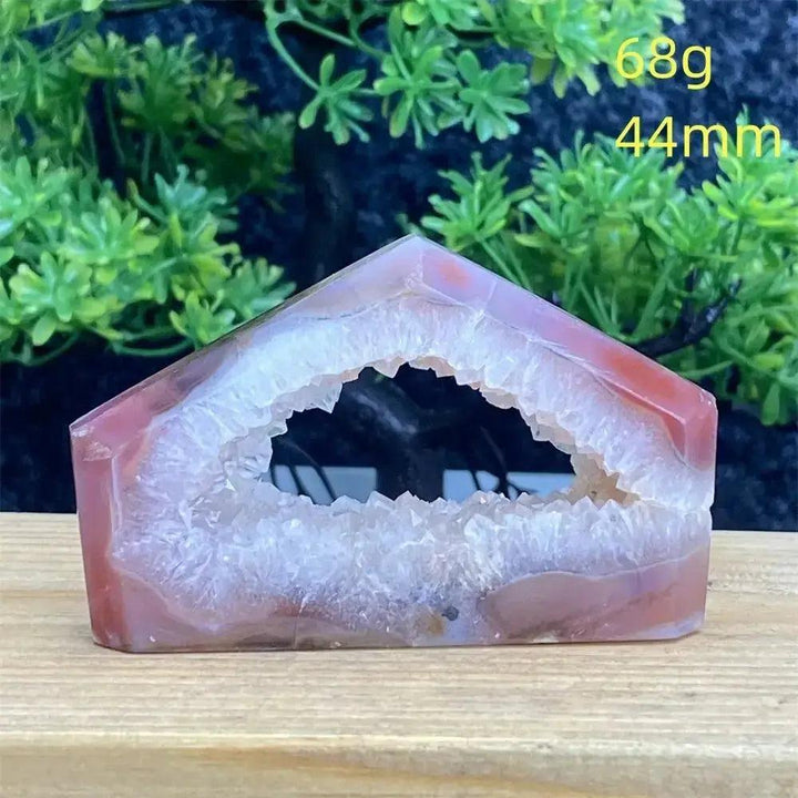 Natural Red Agate Geode Tower Exact Pick 34-80mm