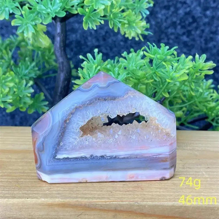 Natural Red Agate Geode Tower Exact Pick 34-80mm