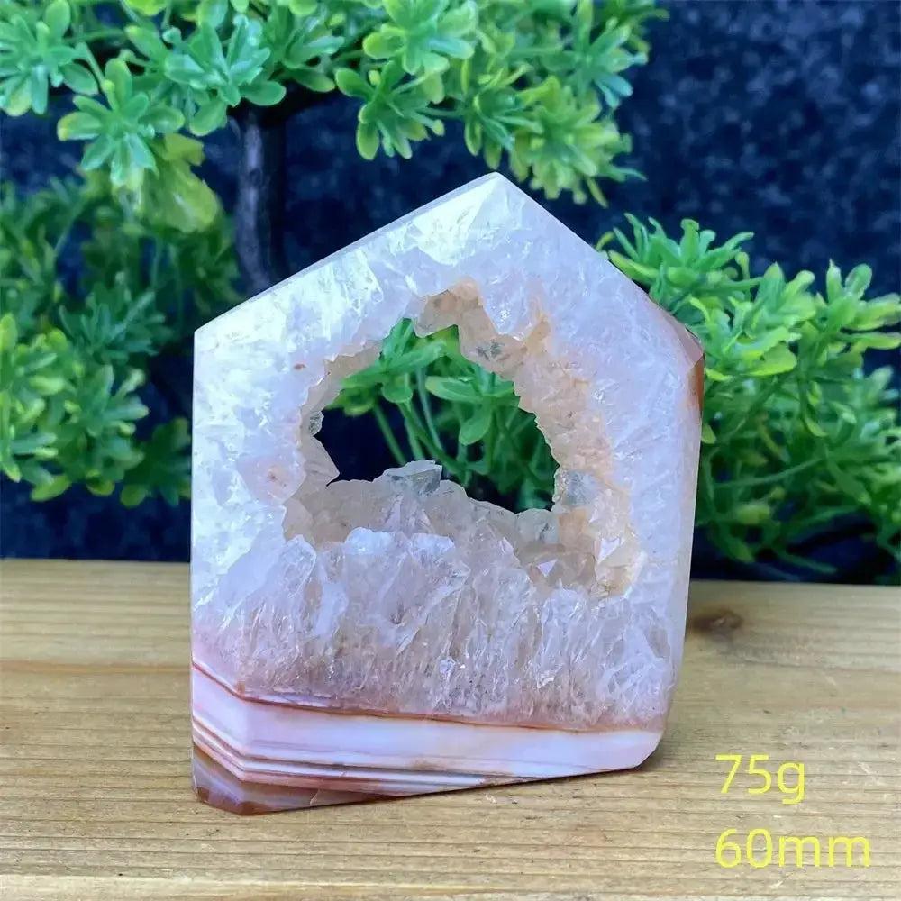 Natural Red Agate Geode Tower Exact Pick 34-80mm