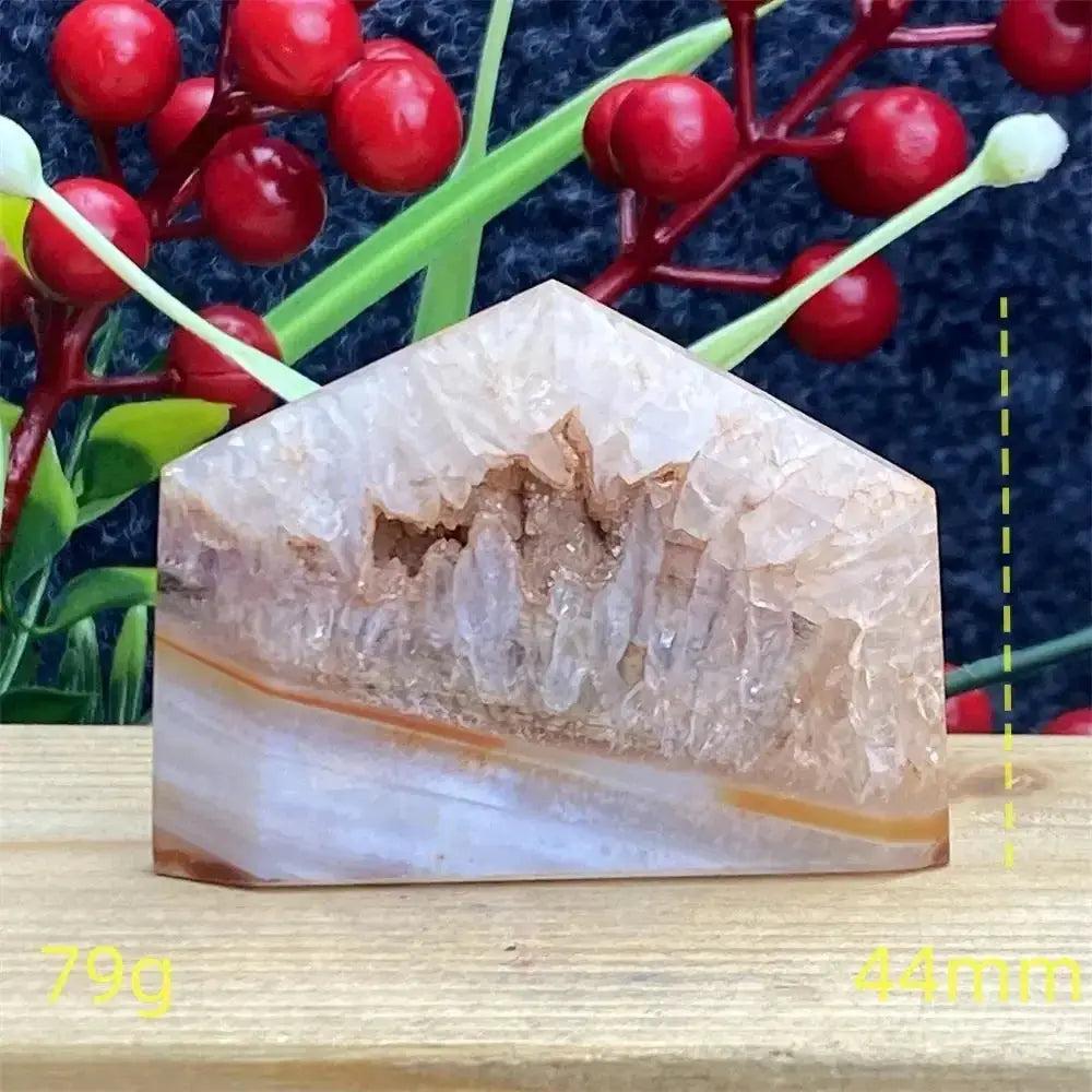 Natural Red Agate Geode Tower Exact Pick 34-80mm