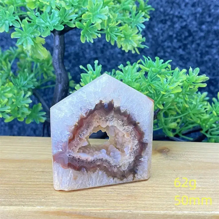 Natural Red Agate Geode Towers-Towers-Ali-Red Agate-62g 50mm-Crystal Destiny