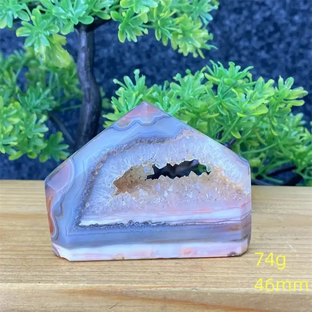 Natural Red Agate Geode Towers-Towers-Ali-Red Agate-74g 46mm-Crystal Destiny