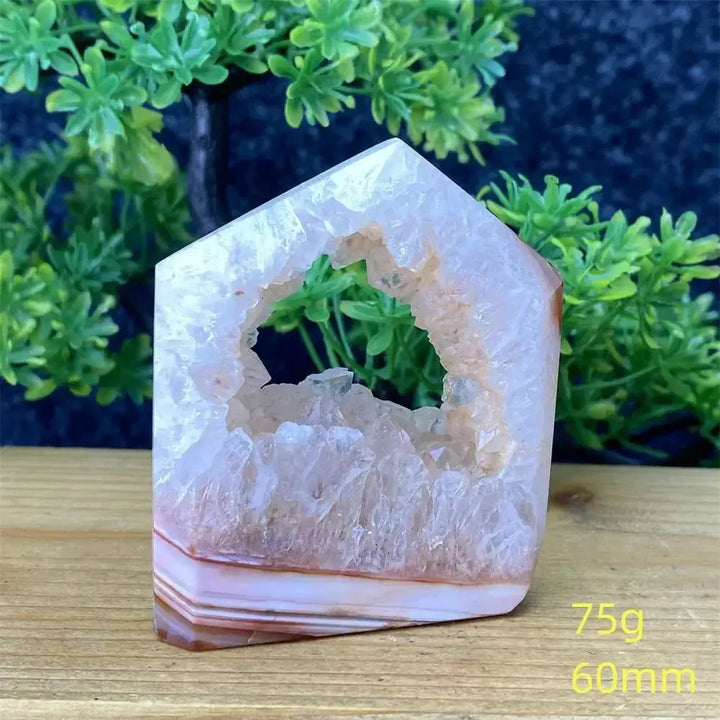 Natural Red Agate Geode Towers-Towers-Ali-Red Agate-75g 60mm-Crystal Destiny