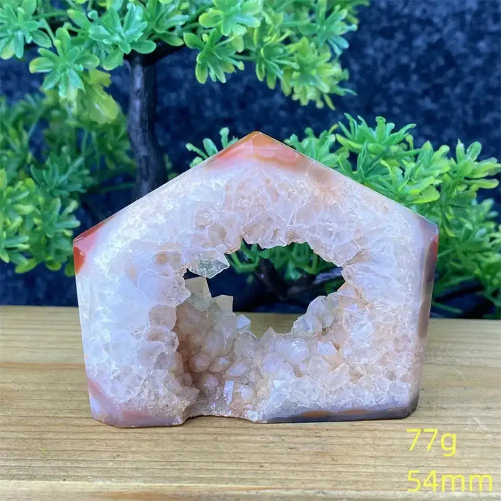 Natural Red Agate Geode Towers-Towers-Ali-Red Agate-77g 54mm 1-Crystal Destiny