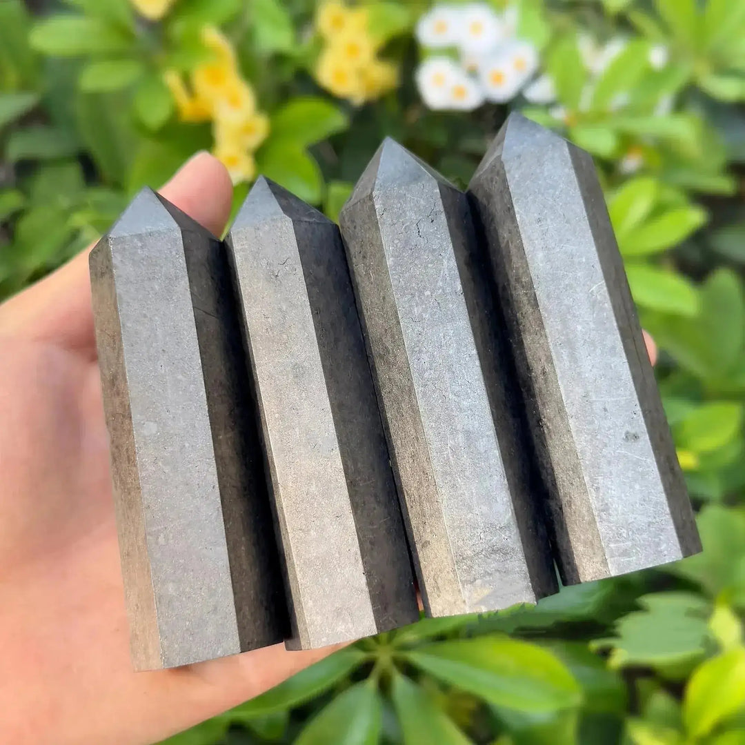 Natural Shungite Towers-Towers-Ali-Shungite-80-90mm-Crystal Destiny