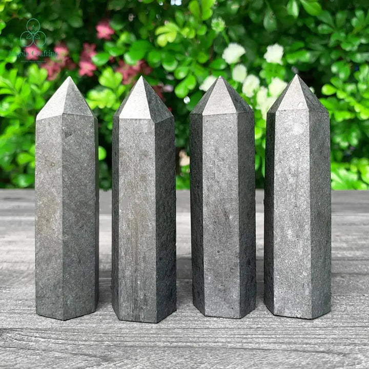 Natural Shungite Towers-Towers-Ali-Shungite-80-90mm-Crystal Destiny