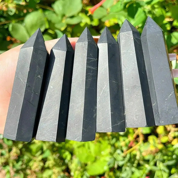 Natural Shungite Towers-Towers-Ali-Shungite-80-90mm-Crystal Destiny