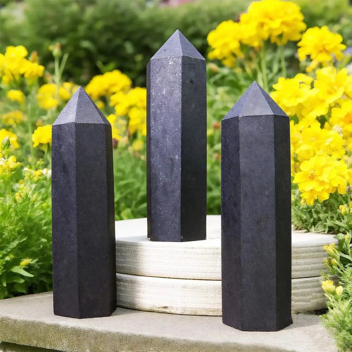Natural Shungite Towers-Towers-Ali-Shungite-80-90mm-Crystal Destiny