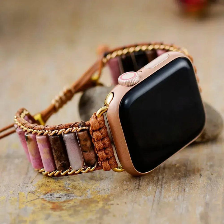 Natural Stone Apple iWatch Band 38-49mm Bohemian Beaded