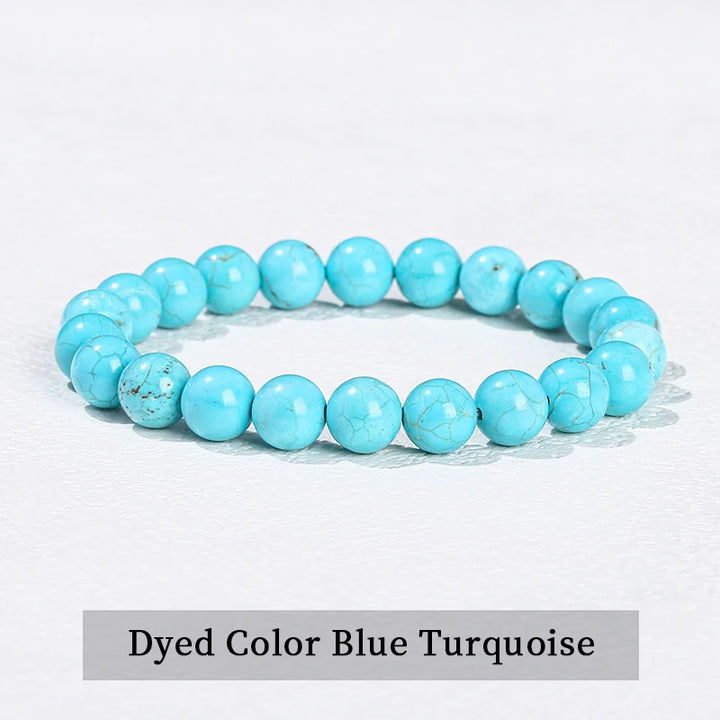 Natural Stone Beaded Bracelet in 30+ Crystal Varieties