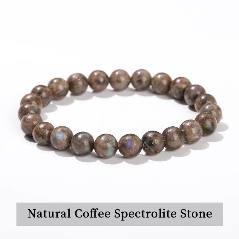 Natural Stone Beaded Bracelet in 30+ Crystal Varieties
