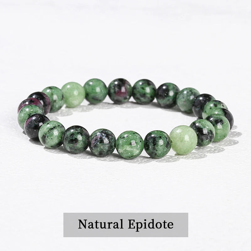 Natural Stone Beaded Bracelet in 30+ Crystal Varieties
