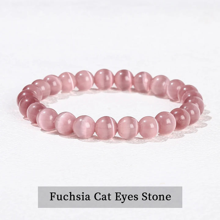 Natural Stone Beaded Bracelet in 30+ Crystal Varieties