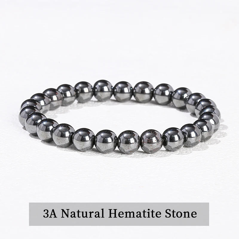Natural Stone Beaded Bracelet in 30+ Crystal Varieties