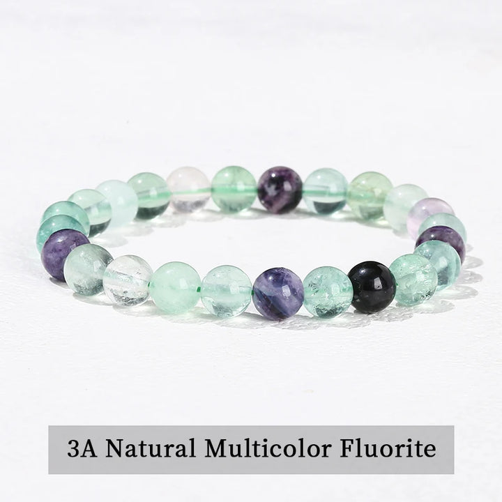 Natural Stone Beaded Bracelet in 30+ Crystal Varieties