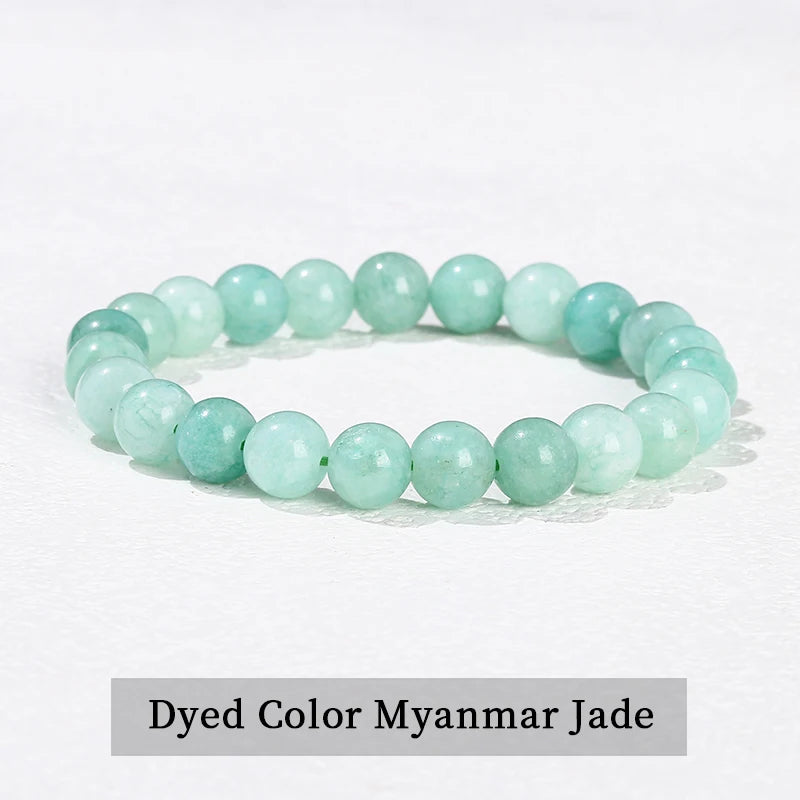 Natural Stone Beaded Bracelet in 30+ Crystal Varieties