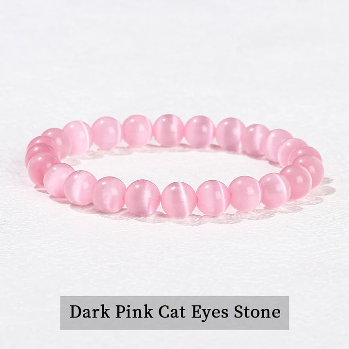 Natural Stone Beaded Bracelet in 30+ Crystal Varieties