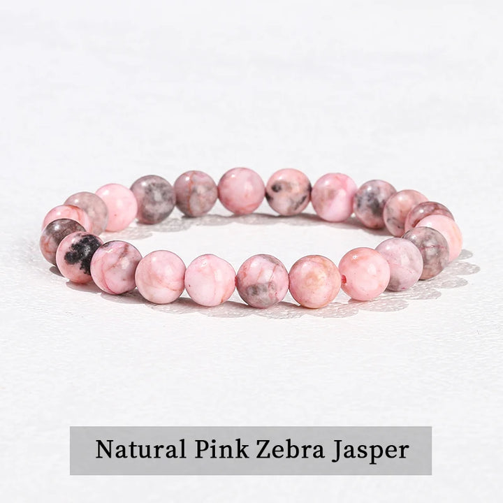 Natural Stone Beaded Bracelet in 30+ Crystal Varieties